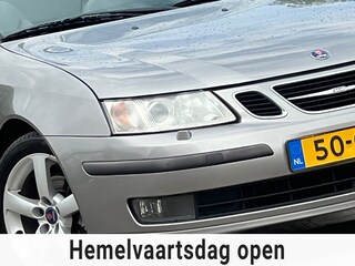 Saab 9-3 Cabrio 1.8t Linear | Parchment Silver metallic | Leder/Cruise/Stoelverwarming/Xenon/PDC - Keurig!