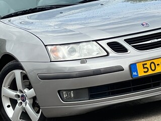 Saab 9-3 Cabrio 1.8t Linear | Parchment Silver metallic | Leder/Cruise/Stoelverwarming/Xenon/PDC - Keurig!