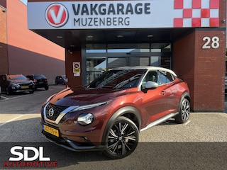 Nissan Juke 1.0 DIG-T N-Design // ADAPT. CRUISE // BOSE AUDIO // LEDER-ALCANTARA // 360 CAMERA // DODEHOEK // NAVI+CARPLAY // KEYLESS //