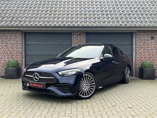 Mercedes-Benz C-klasse 200 AMG Line Pano Burmester Trekhaak Leder 19 Org NL