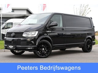 Volkswagen Transporter 2.0 TDI L2H1 Black Edition Highline Adaptieve Cruise, Camera, Carplay, Leder, Trekhaak, Sensoren, 150pk, Automaat, Uniek!