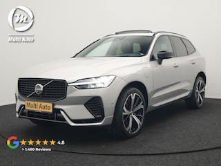 Volvo XC60 T6 AWD R-Design Plug In Hybrid 350pk Dealer O.H. PHEV | Luchtvering | Trekhaak Af Fabriek | Panodak | Head Up | Adaptive Cruise | 360 Camera | Lederen Sportstoelen Massage & Ventilatie & Memory | Google Assistent | Apple Carplay | 21"L.M |