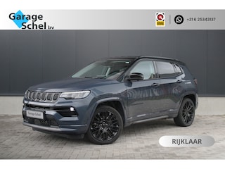 Jeep Compass 4xe 240 Plug-in Hybrid Electric S - Leder - ACC - 360 camera - Navi - Blind Spot - LED - Stoel-stuurverwarming - Rijklaar
