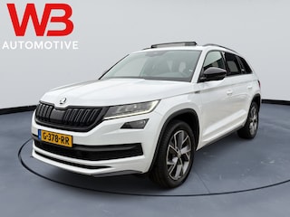 Skoda Kodiaq 1.5 TSI Sportline Business, adapt. Cruise, Pano, Trekhaak, Automaat, Carplay, Sfeerverlichting, digitaal dashboard.