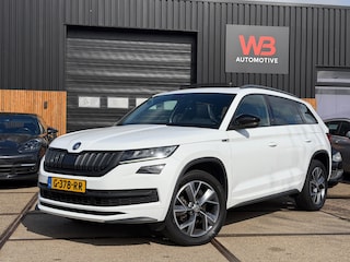 Skoda Kodiaq 1.5 TSI Sportline Business, adapt. Cruise, Pano, Trekhaak, Automaat, Carplay, Sfeerverlichting, digitaal dashboard.