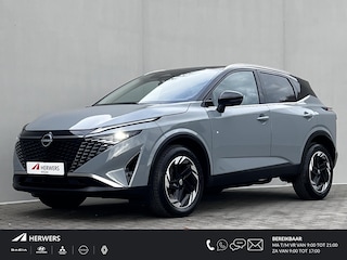 Nissan Qashqai 1.3 MHEV Xtronic N-Connecta / Fabrieksgarantie tot 04-2028 / Nieuw Model / Facelift / Cold Pack / HUD / Trekgewicht 1800 kg / Stuur-, Stoel en Voorruit verwarming / Elektrische achterklep / Rondomzicht camera / Adaptief CC / Apple Carplay Android Auto /