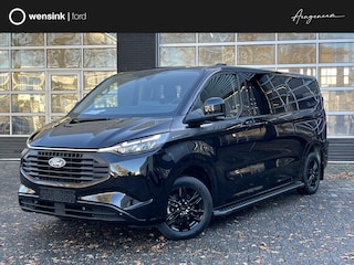 Ford Transit Custom 320 2.5 PHEV L2H1 Black Platinum Dubbele Cabine | 233pk Aut | 5 Pers | 2250kg Trekgewicht | 1100kg Laadvermogen | Vol. Leder | Glaslookpanelen | Privacy Glass | Adapt. Cruise control!
