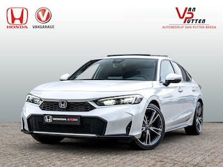 Honda Civic 2.0 Full Hybrid Advance | NL auto l Modeljaar 2026 | Platinum White Pearl | Leder | Navi | Panoramadak | PDC voor en achter | Stoelverwarming