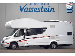 Sunlight A72 2.3 JTD 130 pk / 6 Pers. / Dak Airco / Zonnepaneel / Alkoof bed / Stapelbed / Luifel