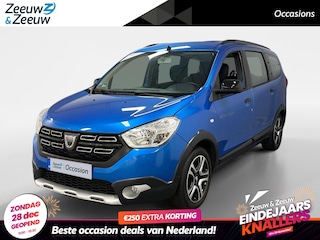 Dacia Lodgy 1.3 TCe Comfort 7p. NAVI AIRCO CAMERA TREKHAAK CRUISE CONTROLE 7 STOELEN HOGE INSTAP 12 MAANDEN GARANTIE ZEER MOOIE AUTO DEALER ONDERHOUDEN