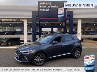 Mazda CX-3 2.0 SkyActiv-G 120 GT-M / Automaat / NL-Auto / Vol-Leder / Head-Up Display / Bose-Audio / Adaptieve Cruise-Control / Stoelverwarming / Climate-Control / LED / Keyless / Dodehoek-Detectie / DAB Radio-Bluetooth / Navi / PDC-Achter / Flippers / 18'' LMV / All-Season / ENZ.
