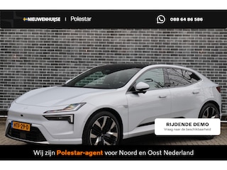 Polestar 4 Long Range Dual motor 100 kWh Pilot | Plus | 22" Performance | Adaptive Cruise Control | Pixel LED | Harman Kardon | Extra getint glas | 360 Camera | Stoelverwarming voor + achter | Verwarmd stuurwiel | Elektrisch verstelbare stoelen incl. memory | Polestar digital key |