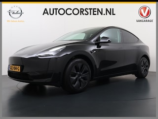 Tesla Model Y RWD LFP-Accu SOH 95% Warmtepomp Camera's Panoramadak Adap.Cruise Navi Autopilot Stoel+Stuur+Achterbank Verwarming Elek.Achterklep Dodehoek detector Draadloze telefoonlader Origineel Nederlandse Auto 1.600kg trekvermogen Tot 12-2032 Garantie op motor en Accu