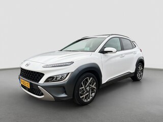 Hyundai Kona 1.6 GDI HEV 141pk Premium Sky | Camera | Schuifdak | Leder | 18'' velgen | Stoelventilatie | Stoelverwarming | Adaptive cruise controle | Keyless entry | Premium audio