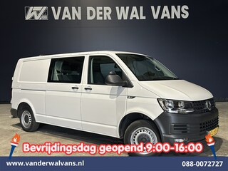 Volkswagen Transporter 2.0 TDI 150pk L2H1 Dubbele Cabine Euro6 Airco | 5-Zits | Camera | Cruisecontrol | 2500kg Trekhaak Parkeersensoren