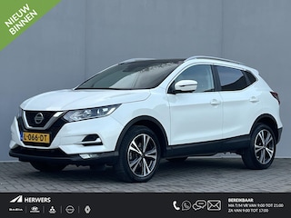 Nissan Qashqai 1.3 DIG-T Design Edition / Trekhaak 1500kg) / Dealeronderhouden / Panoramadak / Climate Control / Cruise Control / Rondzichtcamera / Apple Carplay/Android Auto / Navigatie /