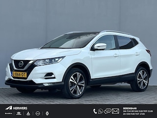 Nissan Qashqai 1.3 DIG-T Design Edition / Trekhaak 1500kg) / Dealeronderhouden / Panoramadak / Climate Control / Cruise Control / Rondzichtcamera / Apple Carplay/Android Auto / Navigatie /