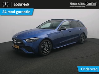 Mercedes-Benz C-klasse Estate 300 e AMG Plug-In Hybride AMG Line | Panorama Schuif-Kanteldak | Burmester® | Parkeerpakket met 360°-camera | Alarm | Head-up display. Inclusief 24 maanden MB Certified garantie voor Europa.
