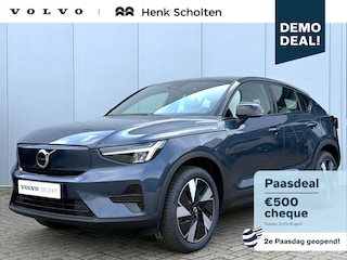 Volvo EC40 Single Motor Extended Range 82 kWh Plus | Panoramadak | Premium audio by Harman Kardon | Apple carplay/Android auto | Verwarmbare voorstoelen en stuurwiel | Warmtepomp | Denim Blue metallic | 19 inch Lichtmetalen velgen| Dak in contrasterend Black Stone Solid