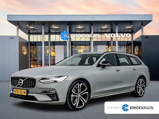 Volvo V90 T8 Recharge Ultra Dark | 20" | Luchtvering | Trekhaak | Geventileerd Nappa | Massagestoelen | Bowers & Wilkins | Head-up | Panoramadak | Full LED