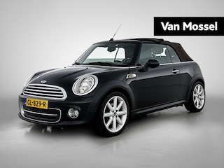 Mini Cooper Cabrio 1.6 | LMV | Parkeer sensoren | Leder | Cruise control | Bluetooth | Stoel verwarming | Climate control | AUX
