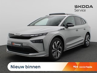 Skoda Enyaq 85 Sportline 286PK Aut. Pano-Schuifkanteldak, Warmtepomp, Achteruitrijcamera, Navigatie, Keyless, Matrix-LED, Stoel-Stuurverwarming, Trekhaak, 20" LM Velgen