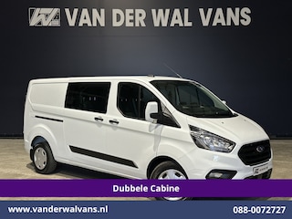 Ford Transit Custom 2.0 TDCI 131pk L2H1 Dubbele Cabine Euro6 Airco | 6-Zits | Navigatie | LED | Apple Carplay | Cruisecontrol Android Auto, Parkeersensoren, Stoelverwarming, Verwarmde voorruit, 2800kg trekvermogen