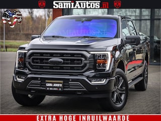 Ford F-150 USA BLACK OPS | 5.0 V8 406PK | 360 CAMERA | UITLAAT KLEP | BEDSLIDE | CREW CAB | LEDER | CREW CAB | DUBBELE CABINE | 5 PERSOONS | DC | GRIJSKENTEKEN |