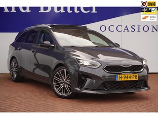 Kia Ceed Sportwagon 1.4 T-GDI 140 PK GT-PlusLine+Pano-dak+leder+Led+18"lmv+Navigatie+camera+stoel&stuur-verw = SUPER !!