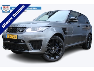 Land Rover Range Rover Sport 5.0 V8 Supercharged SVR | 551PK | Panorama dak | Meridian Audio| F1 flippers | Elektr. trekhaak | Alcantara hemel zwart | Schaalstoelen + verwarming en ventilatie | Standkachel | Stuurverwarming | Apple carplay |