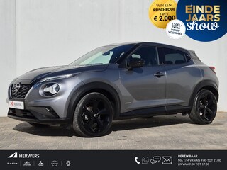 Nissan Juke 1.6 Hybrid Tekna Automaat / Navigatie via Apple Carplay of Android Auto / Adaptief CC / Rondomzicht camera / Keyless Entry/Start / Bose Audio Systeem / Lichtmetalen wielen 19“ / Climate control /