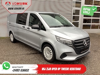 Mercedes-Benz Vito 116 CDI Aut. L3 DC Dubbel Cabine BPM VRIJ! 6 Pers./ 2xSchuifdeur/ LED/ Stoelverw./ 270Gr. Deuren/ Carplay/ Camera/ Cruise/ Trekhaak