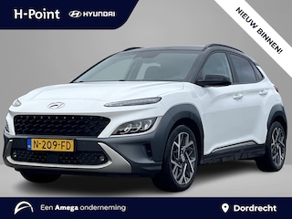 Hyundai Kona 1.6 GDI HEV Premium | Lederen bekleding | Trekhaak | 18'' 2-tone Lmv | Head up display | Adaptieve cruisecontrol |
