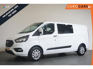 Ford Transit Custom 300 2.0 TDCI L2H1 Trend Dubbele Cabine Airco| Bluetooth| Navi| Trekhaak|