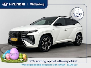 Hyundai Tucson 1.6 T-GDI PHEV N LINE SKY 4WD | NIEUW MODEL | SCHUIFDAK | CLIMA | CRUISE | CAMERA | 19'' LM VELGEN | STUUR- & STOELVERWARMING | PLUG-IN | HYBRID | AUTOMAAT | FABRIEKSGARANTIE GELDIG T/M 10-2029! |