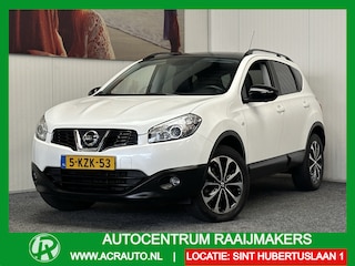 Nissan Qashqai AUTOMAAT 1.6 TEKNA PANORAMADAK 360 CAMERA TREKHAAK ACHTERUITRIJ CAMERA NAVIGATIE CLIMATE CONTROL  HALF LEDER 18 INCH LM INCL WINTERSET ZEER MOOI !!!