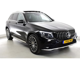 Mercedes-Benz GLC 250 AMG 4MATIC Premium NIGHT-BURMESTER-PANO-MEMORY-LED-DISTRONIC Trekhaak, Zeer compleet ! Burmester, privacyglas,camera, stoelverw, schuifdak / pano.