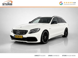 Mercedes-Benz C-klasse Estate AMG 63 | Burmester | Geheugenstoelen | Sportuitlaat | Designo Kleur | Kruisspaak Velgen | Adapt. Cruise Control | Alcantara Stuurwiel | Rijklaarprijs!