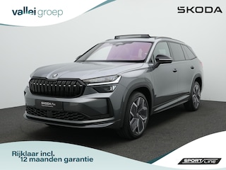 Skoda Kodiaq 1.5 TSI iV 204 pk DSG Sportline | Panoramadak | Geheugenstoelen | Adaptief onderstel | Head-up display | Canton | 360 camera | Matrix LED | Stuur-/achterbankverwarming