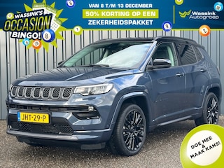 Jeep Compass 1.3T 4XE PHEV 240pk EAWD Automaat S I Adaptieve Cruise I Elektr. Klep I Elektr. Stoelen I Stoel-Stuurverwarming I Camera I