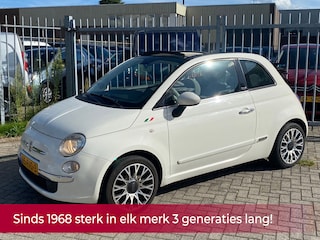 Fiat 500 0.9 TwinAir Lounge 86PK NL AUTO NAP! Leer l Airco l PDC l MTF-stuur l Dealer OH l TOPSTAAT! 2e eigenaar!