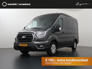 Ford Transit 350 2.0 TDCI | L2 H2 | AUT. | 165 PK | LIMITED | 2-ZITS | 360 GRADEN CAMERA | LAADRUIMTE PAKKET | ADAPTIVE CRUISE | APPLE CARPLAY / ANDROID AUTO | DODEHOEK DETECTIE | BI-XENON | METALLIC | TREKAAK 2800 KG AHW