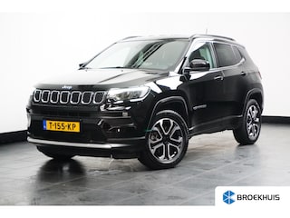 Jeep Compass 4xe 240 Plug-in Hybrid Electric Limited Stoel + Stuurverwarming | Camera | Digitaal Dashboard | 18" Lichtmetaal | Adaptieve Cruise | Leder/Stof | Clima | Achteruitrijcamera | Airco (automatisch) | Apple Carplay/Android Auto|telefoonintegratie premium