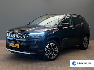 Jeep Compass 4xe 240 Plug-in Hybrid Electric Limited Stoel + Stuurverwarming | Camera | Digitaal Dashboard | 18" Lichtmetaal | Adaptieve Cruise | Leder/Stof | Clima  | Achteruitrijcamera | Airco (automatisch) | Apple Carplay/Android Auto|telefoonintegratie premium