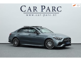 Mercedes-Benz C-klasse 200 AMG Line BTW/LED/VIRTUAL/SFEER/PANORAMADAK/LEER+S.VERWARMING+MEMORY/CAM/LINE/ACC/ECC/12 MDN GARANTIE!