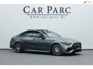 Mercedes-Benz C-klasse 200 AMG Line BTW/LED/VIRTUAL/SFEER/PANORAMADAK/LEER+S.VERWARMING+MEMORY/CAM/LINE/ACC/ECC/12 MDN GARANTIE!