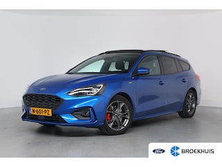 Ford Focus Wagon 1.0 EcoBoost Hybrid ST Line X Business | Dealer Onderhouden! | 1e Eignaar! | Open Dak | Winter Pack | Trekhaak | Camera | Cruise Adaptive | Keyless | LED | DAB