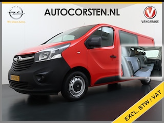 Opel Vivaro D 126PK 5-Pers- D.C Navi Camera Dubbele Cabine EURO 6 Pdc L2H1 Airco Trekhaak Cruise Control Sport EcoFlex 1.6CDTI Betonplex Vloer Wandbetimmering Schuifdeur Keurige Bus ! 1e Eigenaar Origineel Nederlandse Auto 2.000 trekvermogen