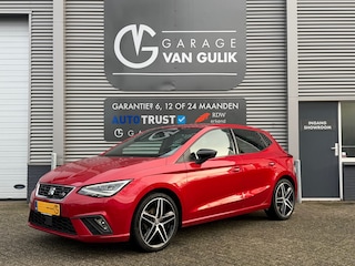 Seat Ibiza 1.0 110PK EcoTSI FR Automaat Clima,Cruise,CarPlay,Keyless,Leder/Alcantara,Led,DAB,Pdc,FrontAssist,Isofix,GetintGlas,