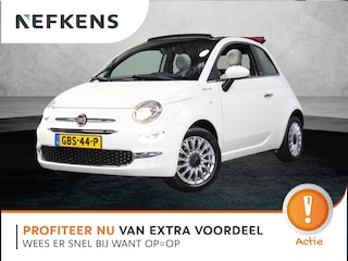 Fiat 500 1.0 Hybrid Dolcevita | LEER/Stof | Climate | Xenon Koplampen | CABRIO | Cruise Control | DAB Ontvanger | Isofix |